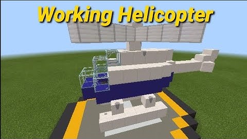 Working Helicopter in Minecraft V2 (Bedrock Command) Anti Crash System