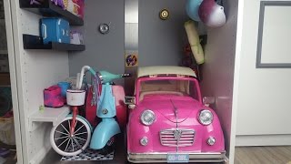 AMERICAN GIRL DOLL GARAGE SET UP