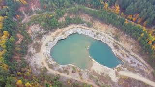 Окрестности села Полдневая в осенней дымке. Полевской