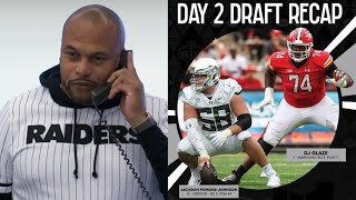 Las Vegas Raiders build the trenches with two OL selections in Day 2 of the NFL Draft