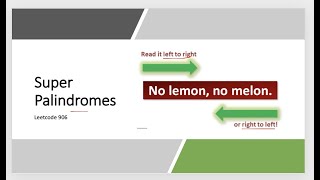 Super Palindromes | Leetcode 906 | LC 906 | Live coding session | Hard| Explore 8 May | Math