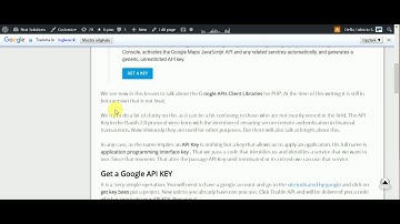 Google Api Key PHP Lesson 1