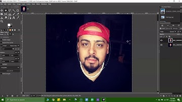 How to blur a background around a face on Gimp