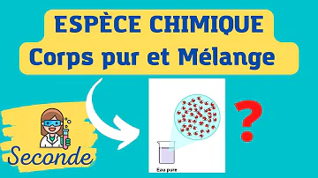 Est-ce que l'eau est une espèce chimique ?