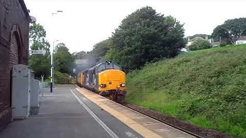 37423 and 37407 passing Corkickle- 16th July 2020