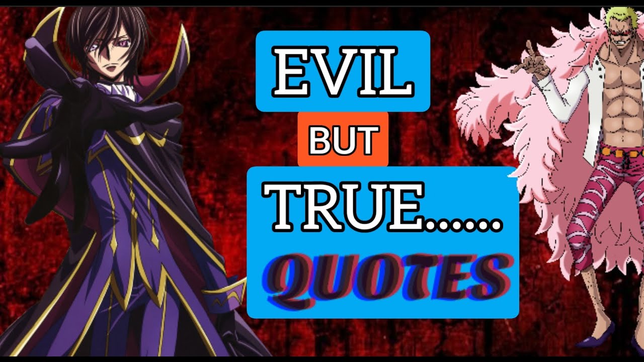 What is your favorite quote from a villain in anime  Quora