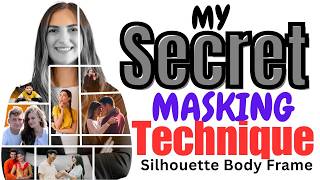 How To Make Silhouette Body Photo Frame Collage, Secret Masking Technique Body Photo Frame In CANVA screenshot 4