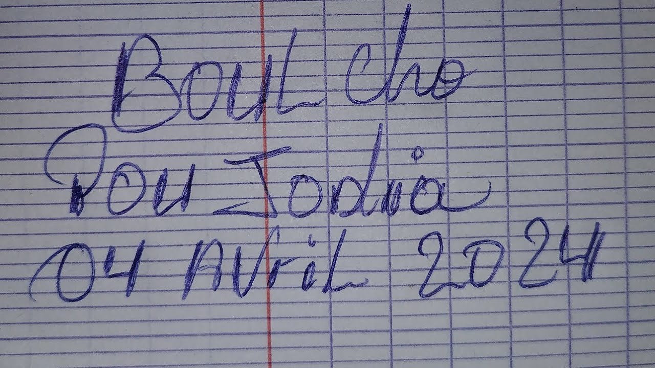 BOUL CHO POU JODIA 04 Avril 2024🔥🔥Bingo 14 Gg,90 Fl🔥Boul saint mois