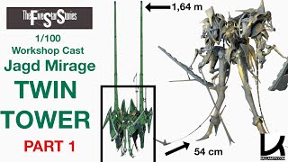 I'm building the HUGE 1/100 WSC JAGD MIRAGE TWIN TOWER ! PART.1