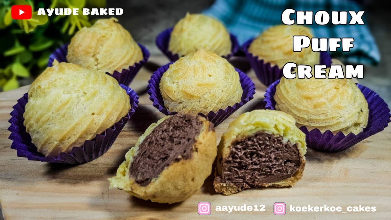 Choux Puff Cream | cara simple buat isian choux puff yang yummy banget 