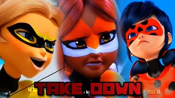 Take Down|AMV|Miraculous Ladybug|Kpop Demon Hunters|Huntrix