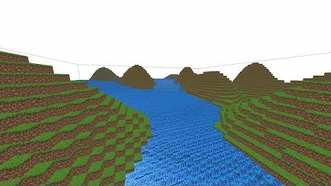 Liquid-solid interaction. Voxel game engine. Devlog 1