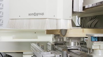 SCM Accord wd   CNC Machining cell for flexible manufacturing of doors and windows online video cutt