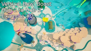 Battle for Bikini Bottom: Rehydrated | "Vertical Bowl Boost" from Hub 2 to Hub 3 Example #2