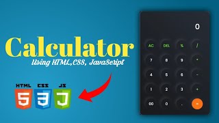 How To Make a Calculator Using HTML,CSS And JavaScript🤩|Calculate🧮| Mini projects 💻