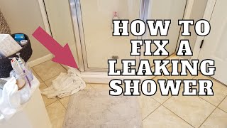 How To Fix A Leaking Framed Shower  Clogged Weep Holes! Easy Fix