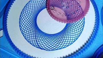 How many rotations did the pen make in total? #asmr #satisfying #shorts #ytshorts #spirograph #kit