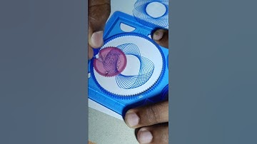 How many rotations did the pen make in total? #asmr #satisfying #shorts #ytshorts #spirograph #kit