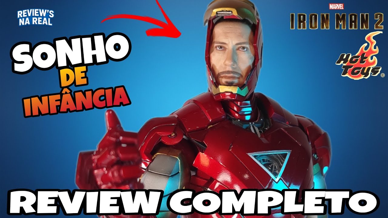 MEU PRIMEIRO HOT TOYS DA COLEÇÃO!! Hot toys iron Man mk VI/ REVIEW COMPLETO 