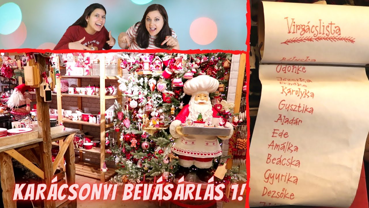 KARÁCSONYI AJÁNDÉKVÁSÁRLÁS 1. KARÁCSONYHÁZ!