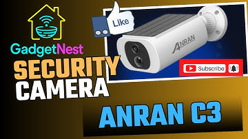 ANRAN C3 Security Cameras Wireless Outdoor, 2K WiFi Surveillance Outdoor with Embedded Solar Panel