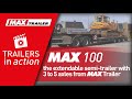 Max100  the extendable semitrailer with 3 to 5 axles from max trailer