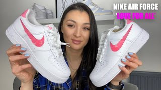 Nike Air Force 1 Love For All | Valentines day 2021 | Unboxing, review and on feet screenshot 5