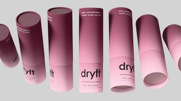 Paper Tube Mock Up in Blender 4.4.3