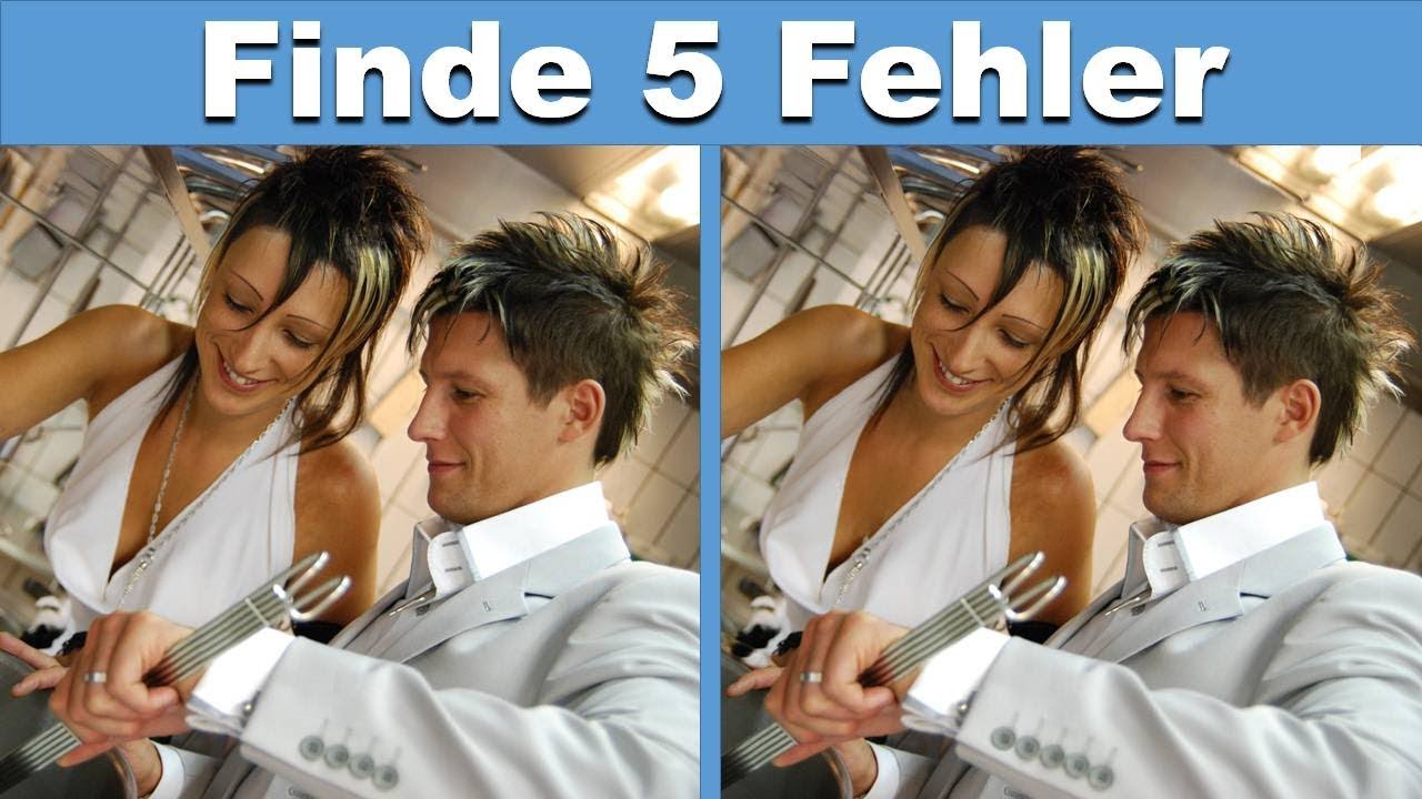 Finde den Fehler - Bilderrätsel - 10 Bilder 50 Fehler - Schaffst Du Das?