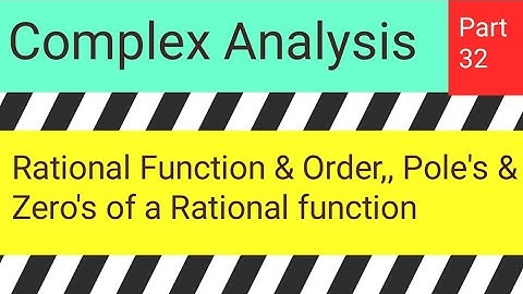 Rational Function,,Order, Pole
