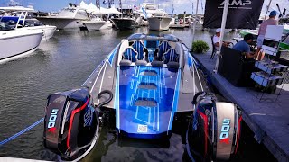Full Palm Beach Boat Show 2024 WalkThrough and Boat Tours ! (Pibs Part 1)
