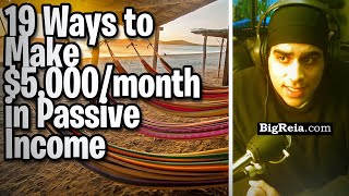 19 ways to make 5k/month in passive income as a real estate investor, residual monthly checks 0 down