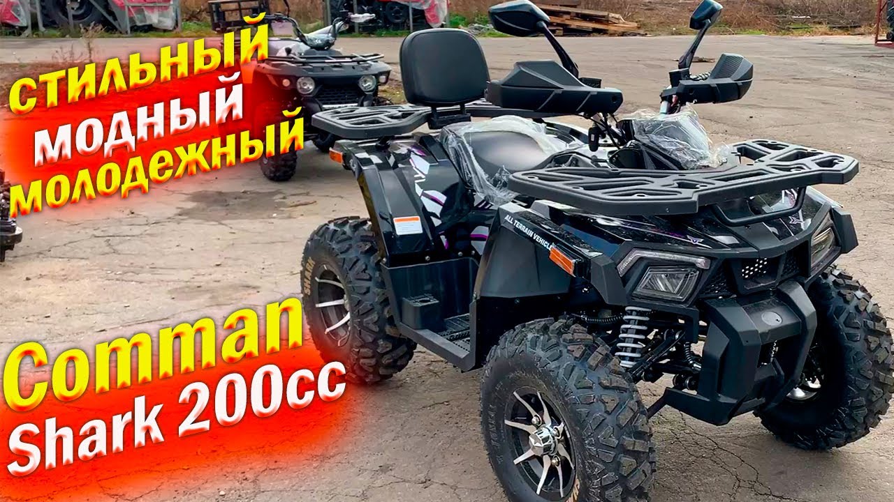 Квадроцикл Comman Shark 200 быстрый обзор YouTube