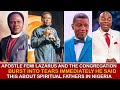 Aps femi lazarus  the congregation burst into tears after he made this comment spiritual fathers