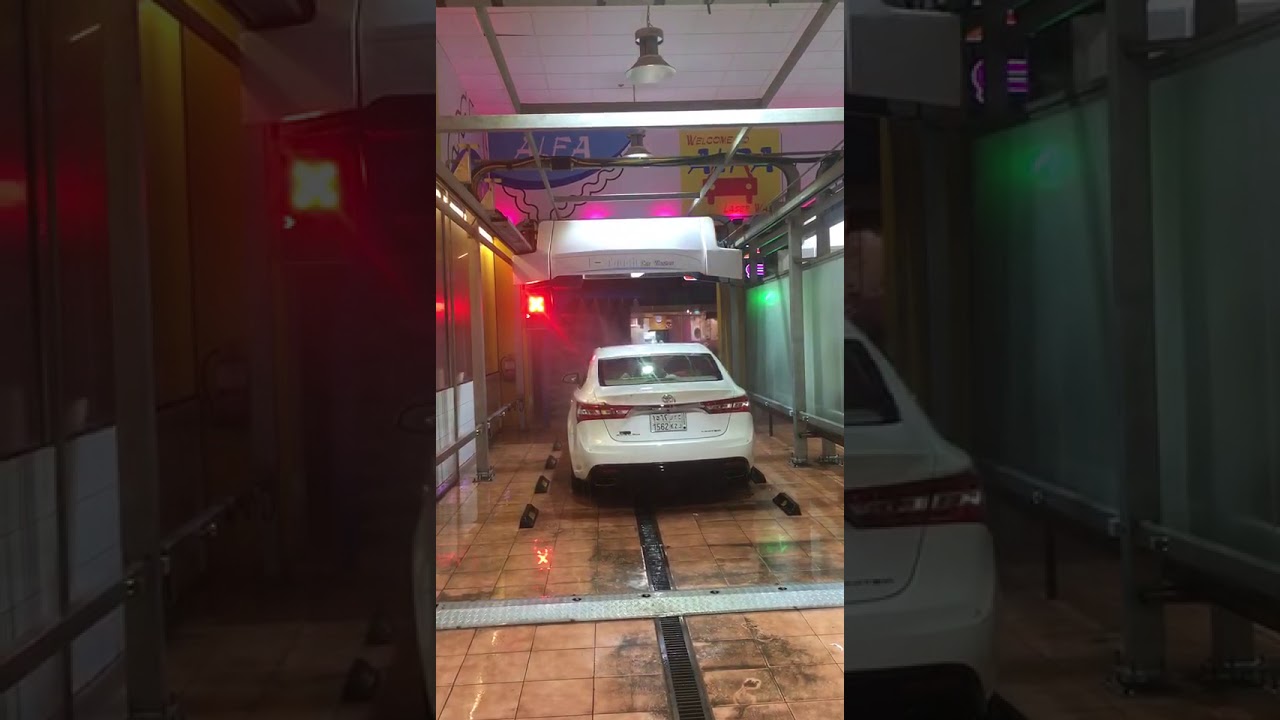 Brushless TOUCHFREE CAR WASH MACHINE IN SAUDI ARABIA - YouTube
