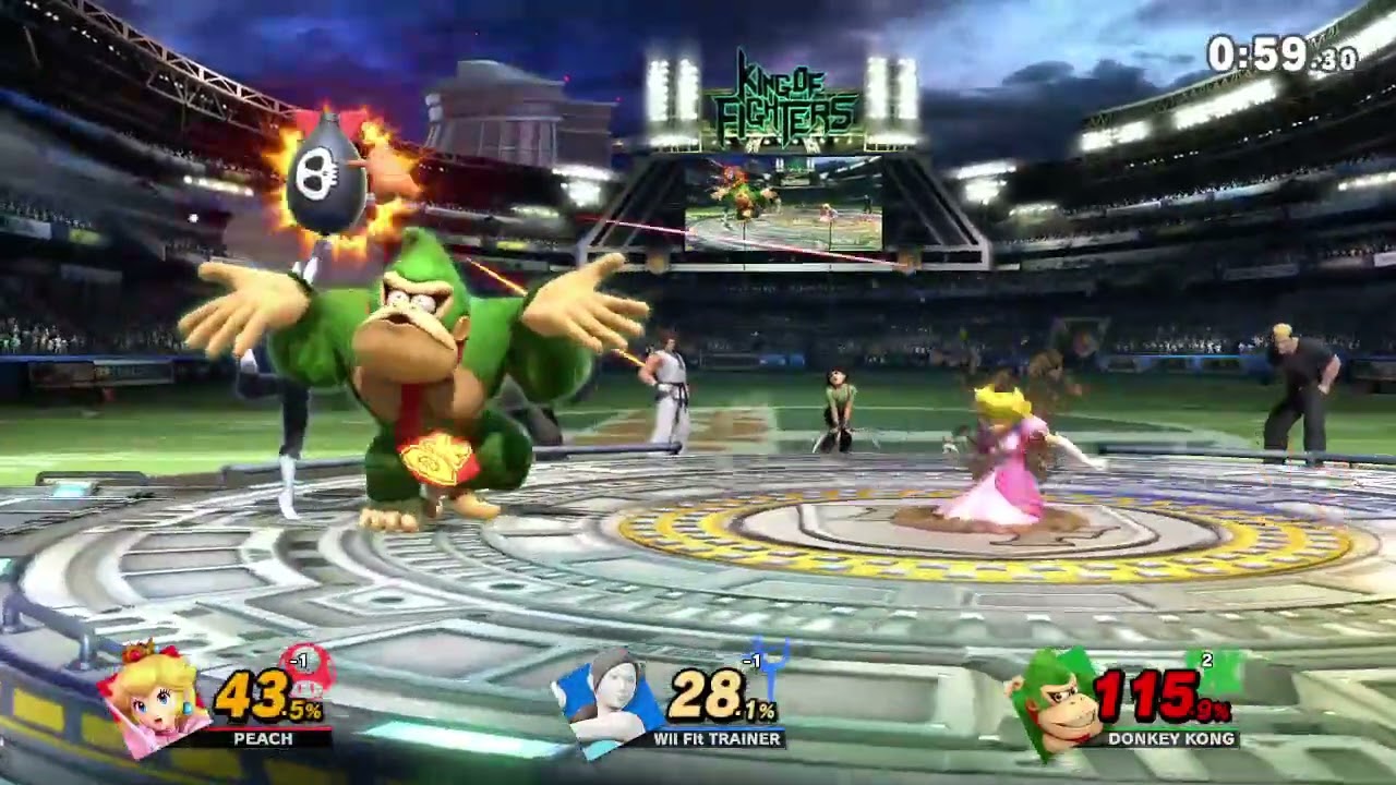 スマブラSP リプレイ チームタイム制 3477 [22年06年分]【ドンキーコング ※馴れ合いリンチの疑い 3P自分】