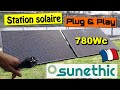 Rduire sa facture edf avec la station solaire sunethic  panneau photovoltaque pos au sol