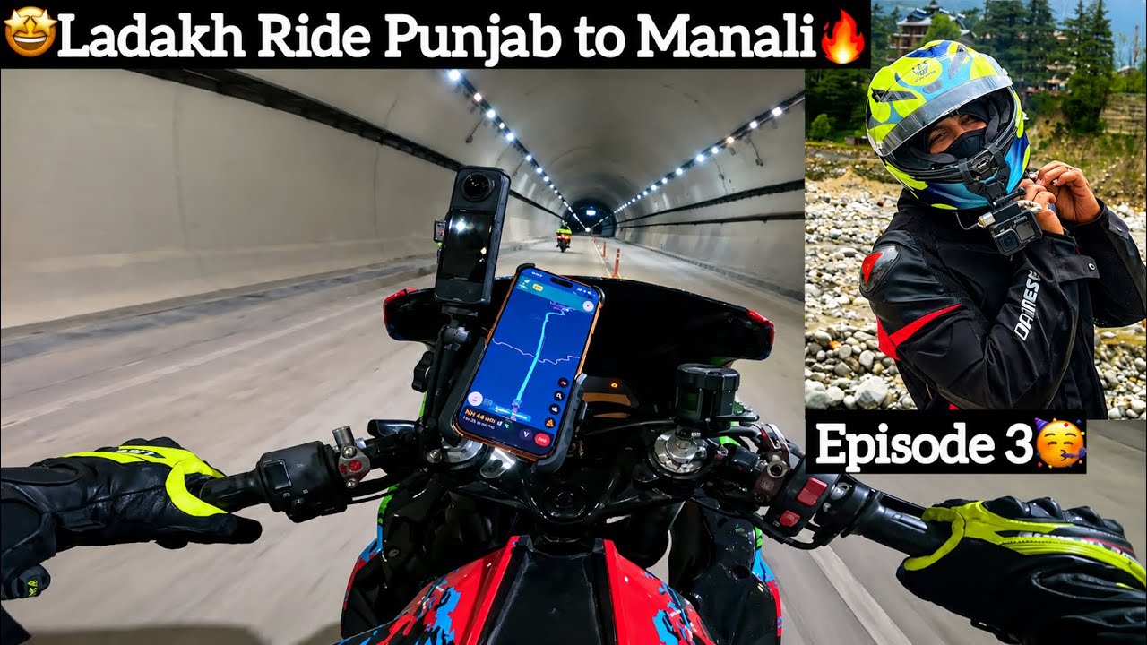 ￼🤩Ladakh bike Ride🔥| Episode \u002D3 | Punjab to Manali reached❤️| A￼j Squad | TTF 