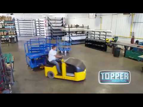 Six Wheel Industrial Tugging Carts - Topper