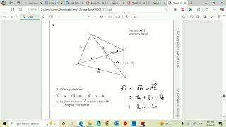 IGCSE Maths  - Vectors using λ and µ method to find the ratio AP:PB