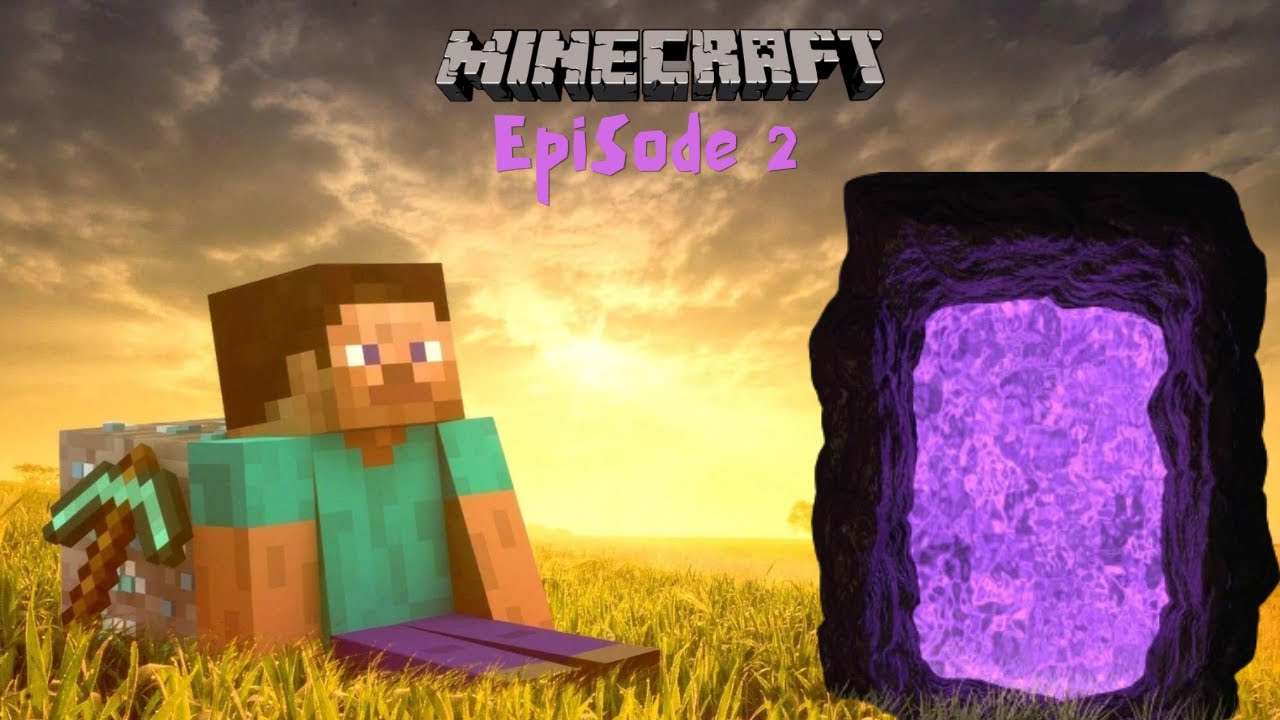 Crafting My First Nether Portal in Minecraft - YouTube