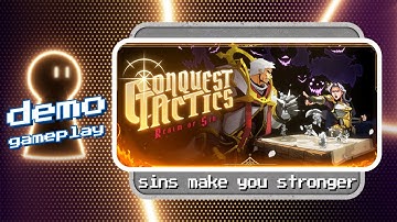 Conquest tactics: realm of sin demo gameplay | Sins make you stronger! 🙏