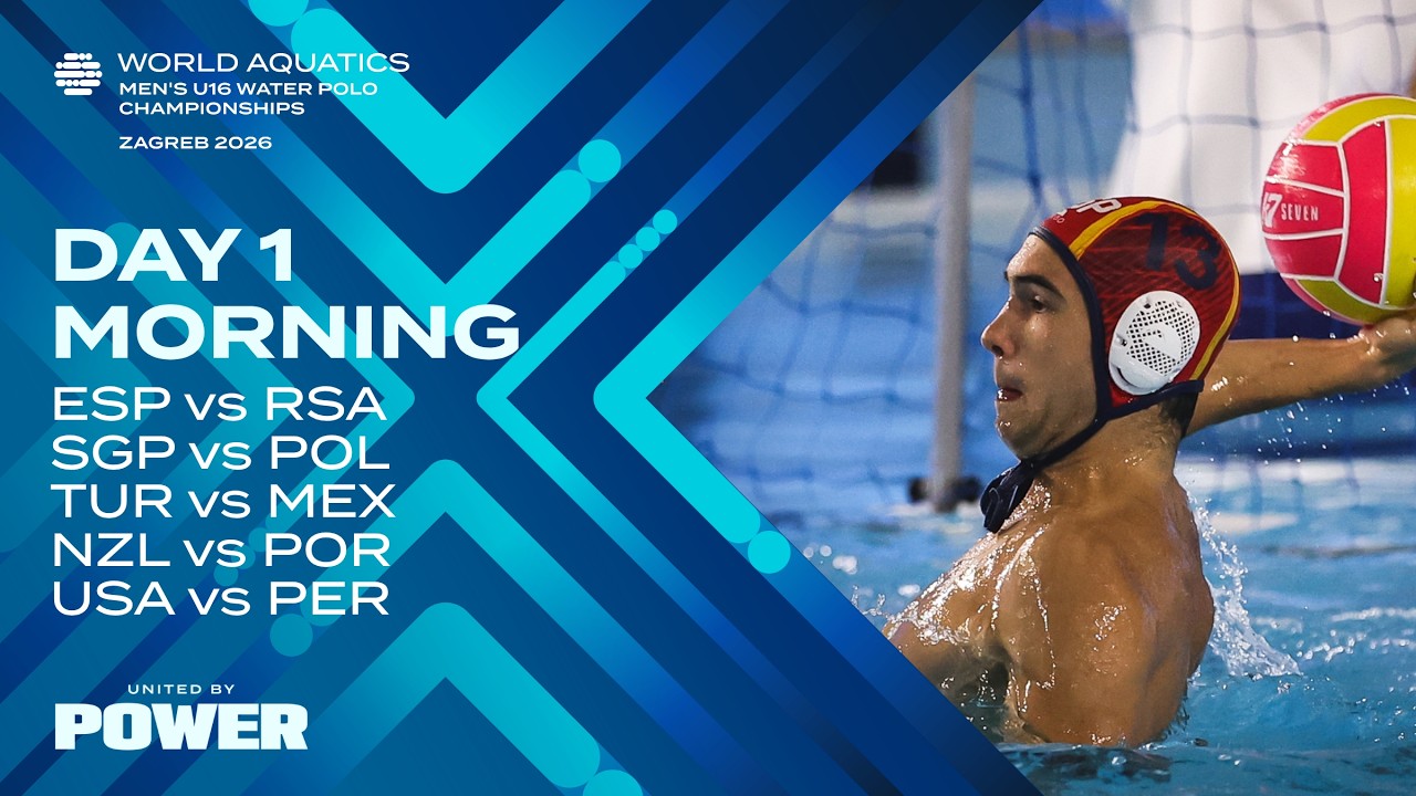 Morning Session | Day 1 | Groups | World Aquatics Men's U16 Water Polo Championships 2026