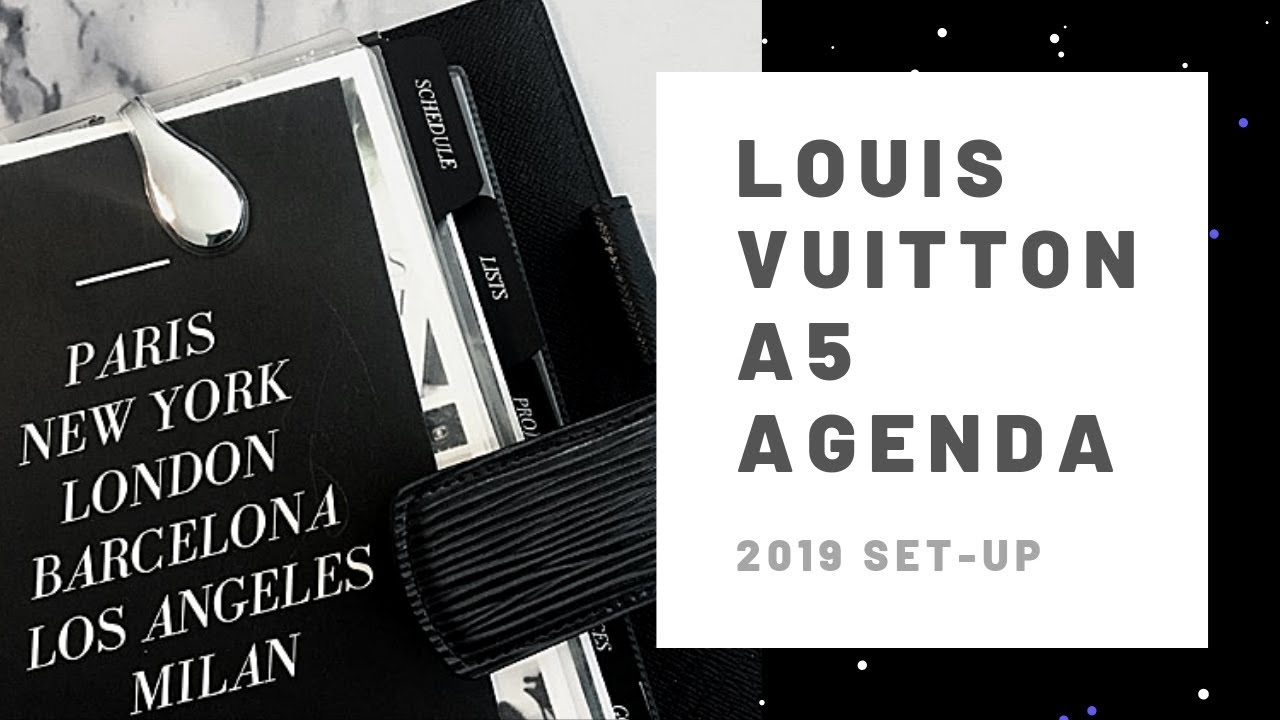 PLANNER, 2019 Updated Louis Vuitton Epi Leather Agenda Set Up