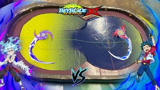 Guilty Longinus VS Ultimate Valkyrie in the Tetra Stadium!! | Beyblade Burst Dynamite Battle!!