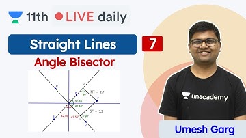 CBSE Class 11: Straight Lines L7 | Maths | CBSE | NCERT | Unacademy Class 11 & 12 | Umesh Sir