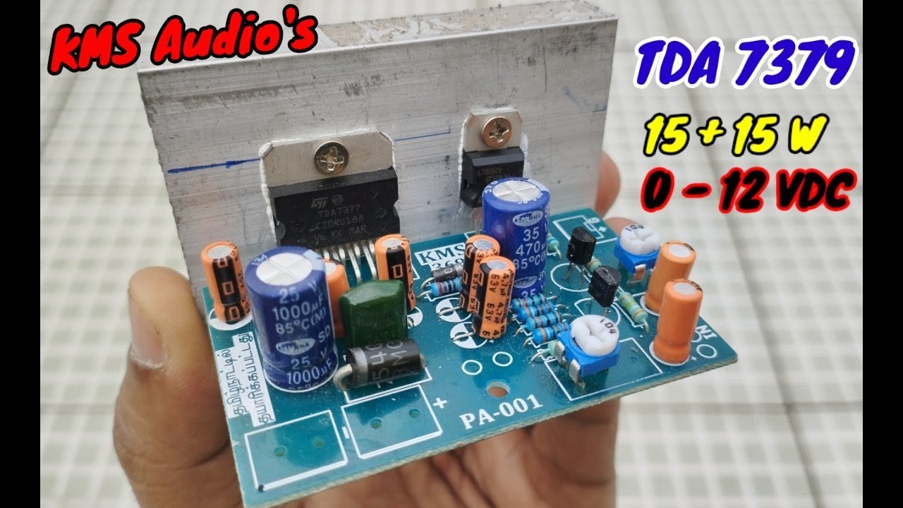 TDA 7379 | Stereo Audio Board | Connection Details | 15 + 15 Watt | KMS Digital Audio |GKS Info Tech