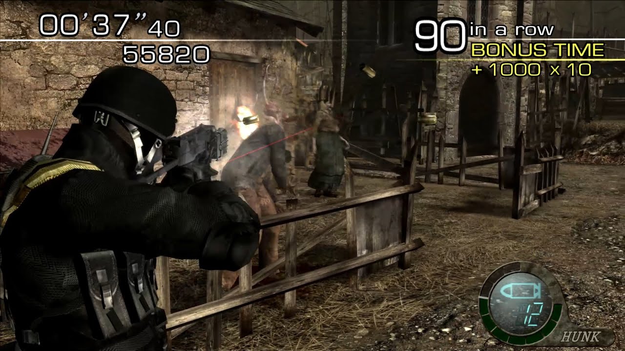 RE4 HD Project: Hunk Mercenaries @ Village; 100-COMBO?!