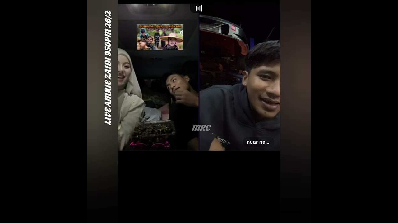 NUAR BOCORKAN RAHSIA AMRIE BILA OFF CAMERA BILA DENGAN AISYAH?? ‼️AMRIE JELES ECAH CAKAP NUAR CUTE 🔥