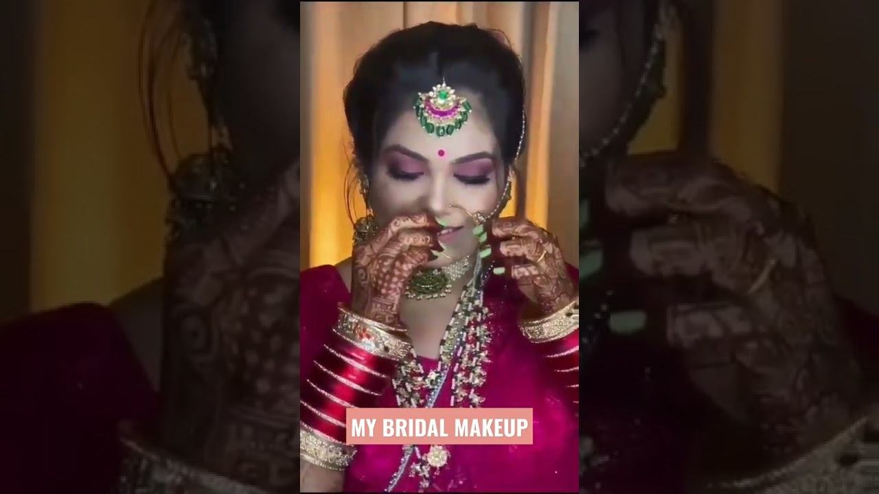 Glimpse of my Bridal makeup 💃🥰 | HD Makeup | By sapna Gondkar | Golden touch studio | 